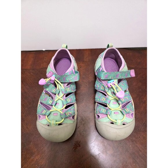 Keen Kids Green/Purple Closed-Toe Sandals Size 3 - Picture 2 of 9